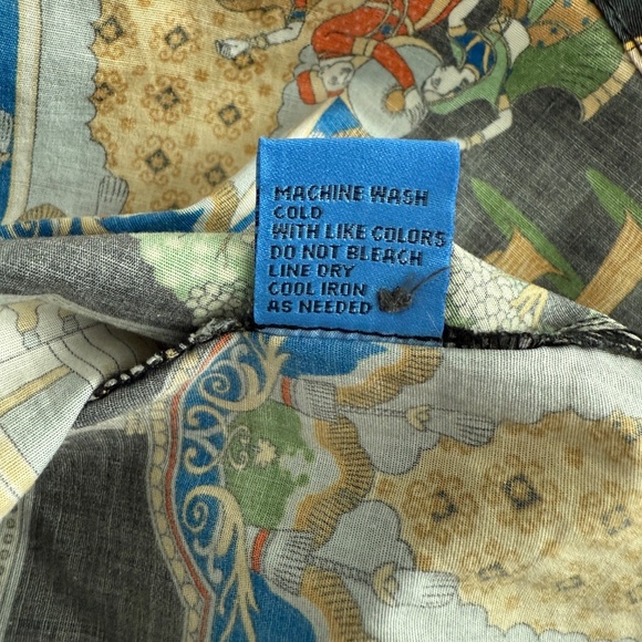 J MCLAUGHLIN LOIS SHIRT POPLIN PALACE STRETCH COTTON ELEPHANT ASIAN MOTIF S - Picture 10 of 11